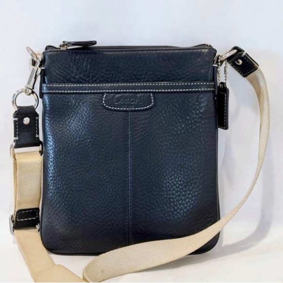 Coach Handbags - COACH 42206 PENELOPE NAVY PEBBLED LEATHER CROSSBODY